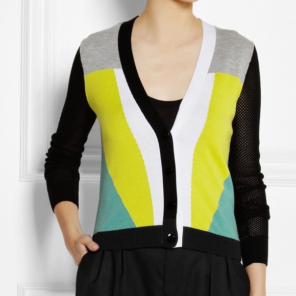 target color block cardigan